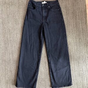 Madewell Black Perfect Vintage Wide Leg Jeans Size 28